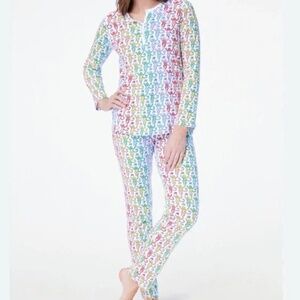 Roller Rabbit Disco Monkey Long Sleeve Pajamas